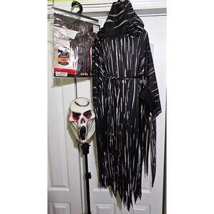 Kids Howling Horror Costume Ghostface Mask Hooded Robe Scream Killer Scary Boys